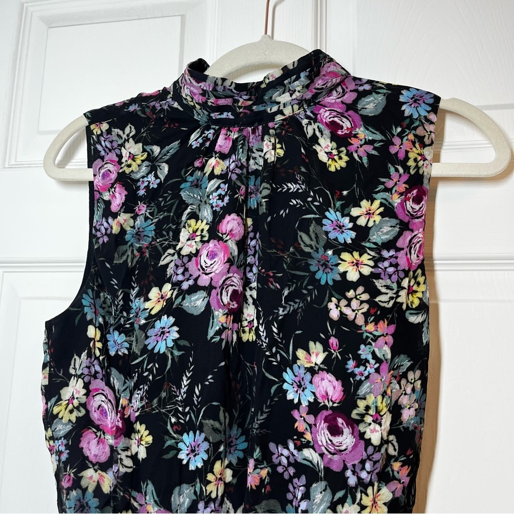 Yumi Kim Black Floral Kiss Me Mini Dress Size XS - Picture 5 of 12